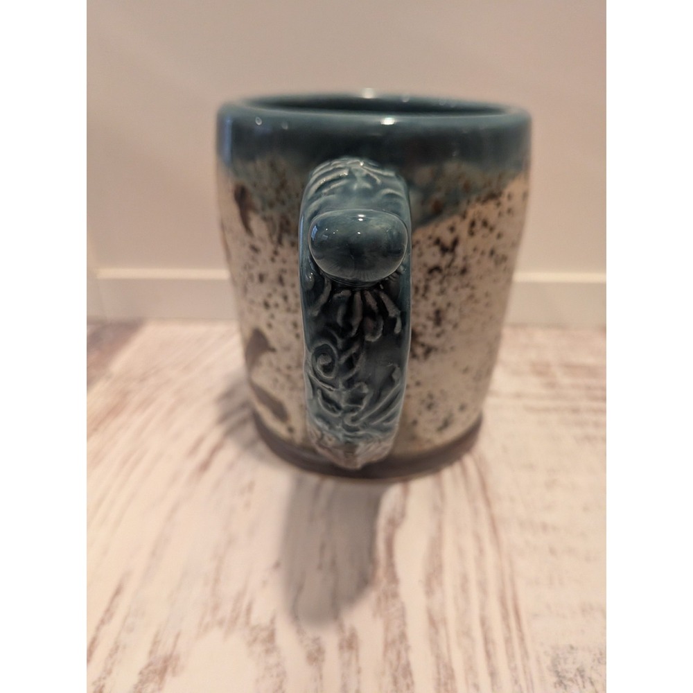 Wolf Creek Pottery Cardinal Coffee Mug 14 Oz Handcrafted Studio Art Pottery 2025 - Picture 3 of 9